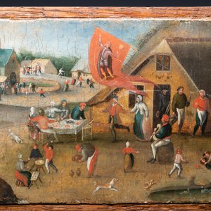 Abel Grimmer (c.1570-c.1619): 'Vlaamse kermis op de feestdag van Sint-Joris', olie op paneel — foto 6
