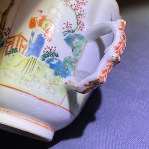 Acht Chinese famille rose koppen en schotels, Yongzheng/Qianlong — foto 58
