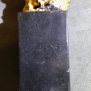 Acht Chinese inktstenen in de vorm van stempels in glazen display, 18/19e eeuw — foto 14