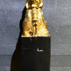 Acht Chinese inktstenen in de vorm van stempels in glazen display, 18/19e eeuw — foto 38