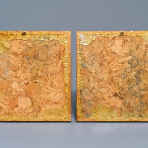 Acht polychrome Delftse tegels met vogels en bloemen, Gouda, 17e eeuw — foto 2