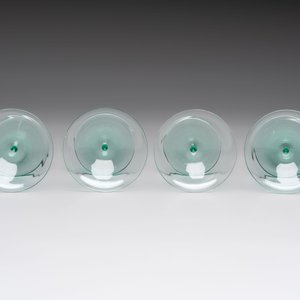 A.D. Copier (1901-1991): a set of eight and a set of four liquor glasses, etched marked, Glasfabriek Leerdam, ca. 1930 — foto 4