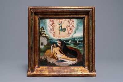 Adriaen Isenbrant (1480 - Brugge, 1551): voorstudie voor 'De Bewening van Christus', olie op paneel