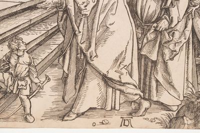 After Albrecht Dürer (Germany, 1471-1528): 'The Presentation', woodcut on paper, 19th C. or earlier — 照片 4