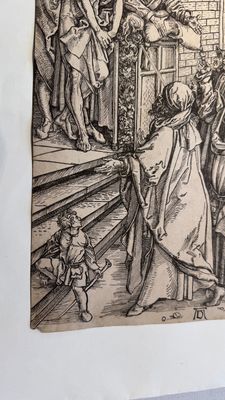 After Albrecht Dürer (Germany, 1471-1528): 'The Presentation', woodcut on paper, 19th C. or earlier — 照片 9