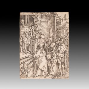 After Albrecht Dürer (Germany, 1471-1528): 'The Presentation', woodcut on paper, 19th C. or earlier — 照片 1