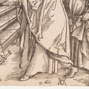 After Albrecht Dürer (Germany, 1471-1528): 'The Presentation', woodcut on paper, 19th C. or earlier — 照片 4
