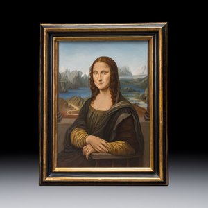 After Leonardo Da Vinci: 'Mona Lisa', oil on canvas, 19/20th C. — photo 1