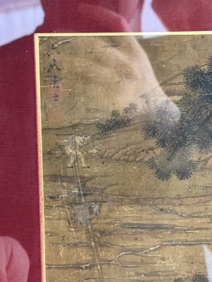 After Tang Yin 唐寅 (1470—1523): 'Buffalo and sage', ink and colour on silk, signed Liuru Jushi 六如居士, 18/19th C. — photo 5