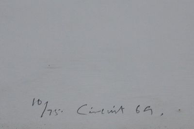 Alan Green: Circuit, dated 69, sérigraphie abstracte