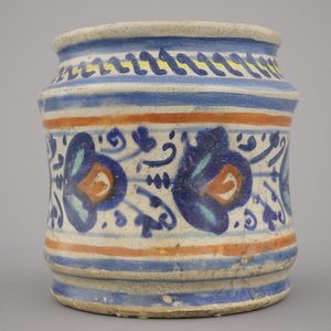Albarello rare en majolique polychrome d'Anvers, env. 1580 — photo 4