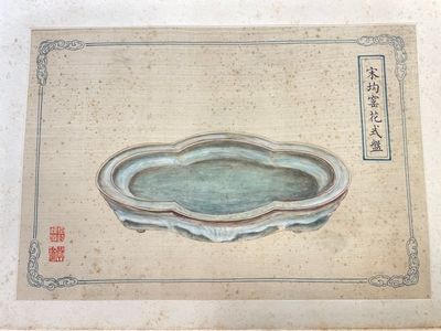 Album de porcelaine impériale de Chine, encre et couleur sur soie, marque de sceau Qianlong, 20ème — photo 7