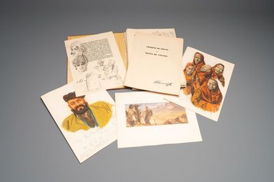 Alexandre Iacovleff (1887-1938): 'La croisière jaune', incl. 44 illustrations, lithography on paper, dated 1931-1932