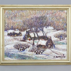 Alfons Blomme (1845-1923), A winter landscape — 照片 2