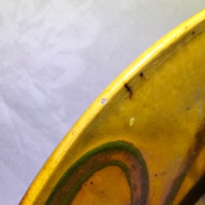 Alfred William Finch (1854 –1930): An Art Nouveau yellow- and ochre-glazed pottery dish — photo 6