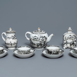 An 11-piece Chinese 'European subject' tea service, Qianlong — 照片 1