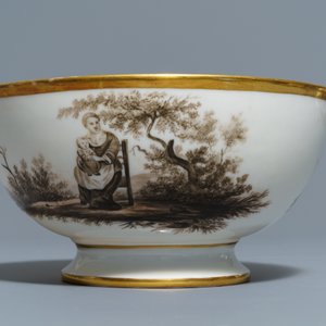 An 18-piece Paris or Brussels grisaille porcelain coffee service, 19th C. — photo 12