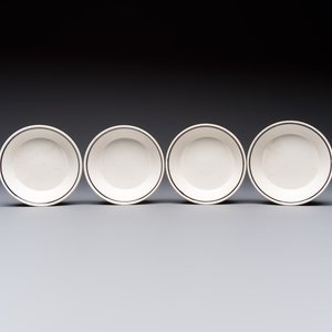 An 8-piece French Creil mochaware coffee service, marked, 19th C. — 照片 14