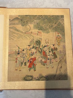 An album of 12 'playing boys' paintings, ink and colour on silk, China, 19th C. — foto 10
