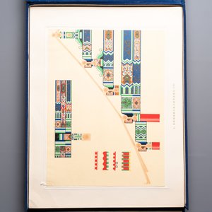An album of Chinese architectural polychrome ink patterns, ‘中國建築彩畫圖案’, Beijing, dated 1955 — foto 8
