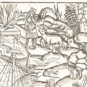 An anonymous woodcut depicting a scene from Virgil's Aeneid, 1st quarter 16th C. — 照片 2