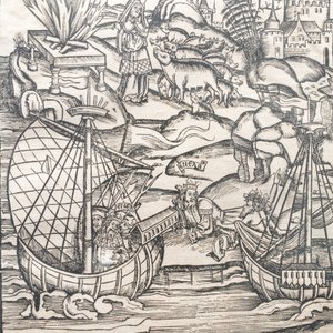 An anonymous woodcut depicting a scene from Virgil's Aeneid, 1st quarter 16th C. — 照片 4