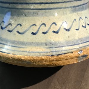 An Antwerp maiolica light blue ground wet drug jar, mid-16th C. — 照片 9