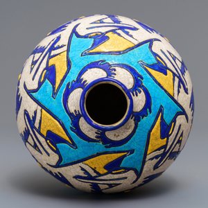 An art deco crackle glazed vase, Charles Catteau for Boch Kéramis, 1st half 20th C. — photo 6