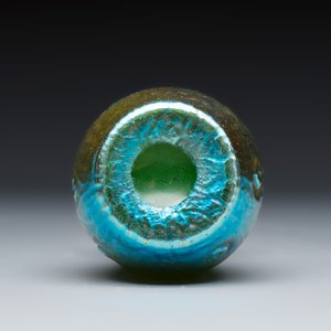 An Art Nouveau iridescent glass vase with prunts, Loetz — photo 7