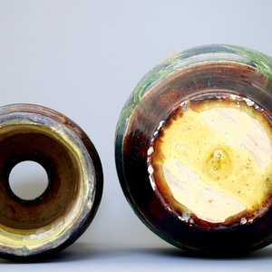 An art nouveau jardiniere on stand, Flemish pottery, early 20th C. — 照片 6