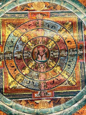 An Avalokiteshvara mandala thangka, Tibet, 19th C. — 照片 4