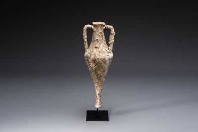 An early Greek pottery wine transport amphora with marine encrustation, , 6/4th C. B.C.