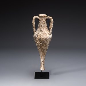 An early Greek pottery wine transport amphora with marine encrustation,  — photo 1