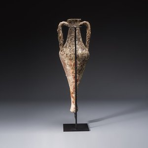 An early Greek pottery wine transport amphora with marine encrustation,  — photo 4