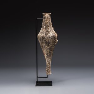 An early Greek pottery wine transport amphora with marine encrustation,  — photo 5