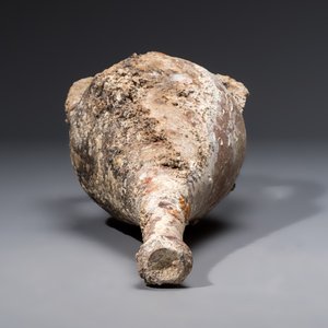 An early Greek pottery wine transport amphora with marine encrustation,  — photo 7