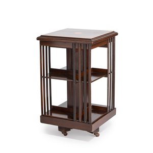 An Edwardian mahogany revolving bookcase — foto 6