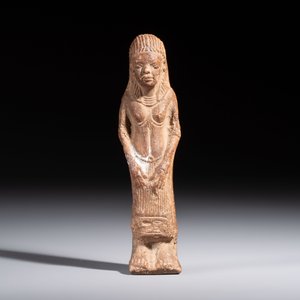 An Egyptian red-brown clay Ushabti, probably Romano-Egyptian, 1st C. AD — photo 2