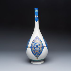 An elegant large Samson gilt-decorated bottle vase in Islamic style — photo 3