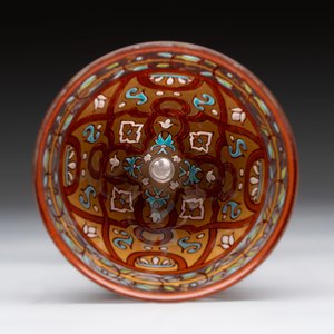 An enamelled glass Orientalistic-style goblet, in the style of Jacques Philippe Imberton, possibly France, 19th C. — photo 6