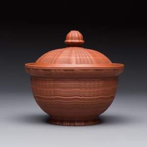 An English 4-piece engine-turned redware tea service, pseudo-Chinese marks, 2nd half 18th C. — foto 2