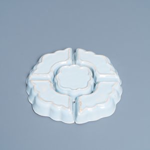 An English blue and white Delftware five-piece sweetmeat set, 18th C. — 照片 5