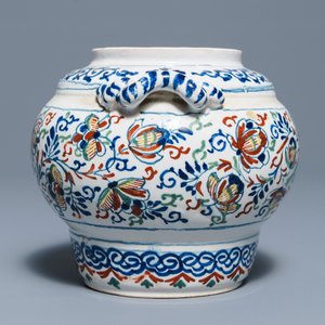 An English Delft cashmere palette oviform jar, Bristol or London, 1st quarter 18th C. — 照片 4