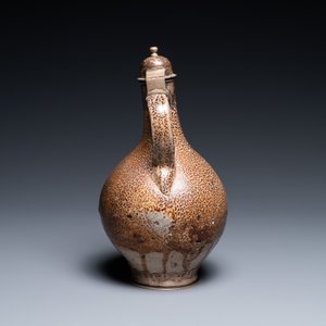 An English silver-mounted stoneware bellarmine jug, Frechen, 17th C. — 照片 4