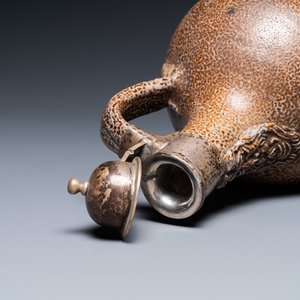 An English silver-mounted stoneware bellarmine jug, Frechen, 17th C. — 照片 9