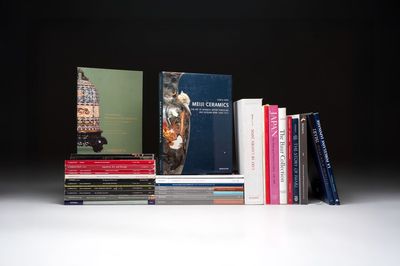 An essential collection of 7 books and 26 auction catalogues on Japanese arts, 1983-2022