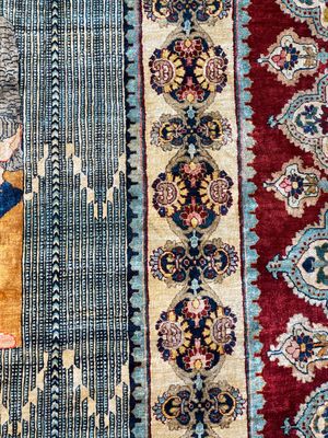An exceptional and large embroidered silk 'Shahnameh' carpet, signed Musa Baft Tabriz, Tabriz, Iran, 20th C. — photo 37