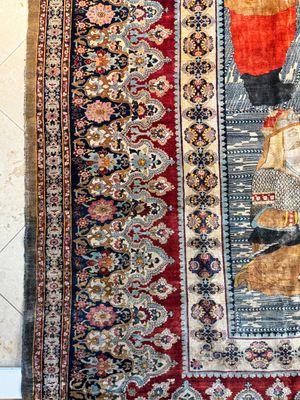 An exceptional and large embroidered silk 'Shahnameh' carpet, signed Musa Baft Tabriz, Tabriz, Iran, 20th C. — photo 38