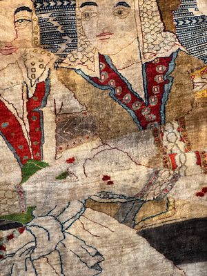 An exceptional and large embroidered silk 'Shahnameh' carpet, signed Musa Baft Tabriz, Tabriz, Iran, 20th C. — photo 46