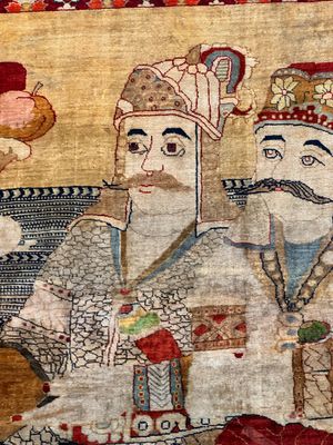 An exceptional and large embroidered silk 'Shahnameh' carpet, signed Musa Baft Tabriz, Tabriz, Iran, 20th C. — photo 52